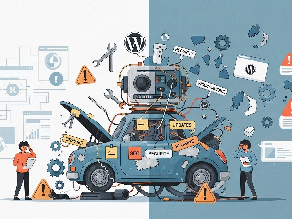 Les points noirs de WordPress — quand le CMS universel montre ses limites 1 68a22303 98e0 4620 8338 348a1f90a3d7